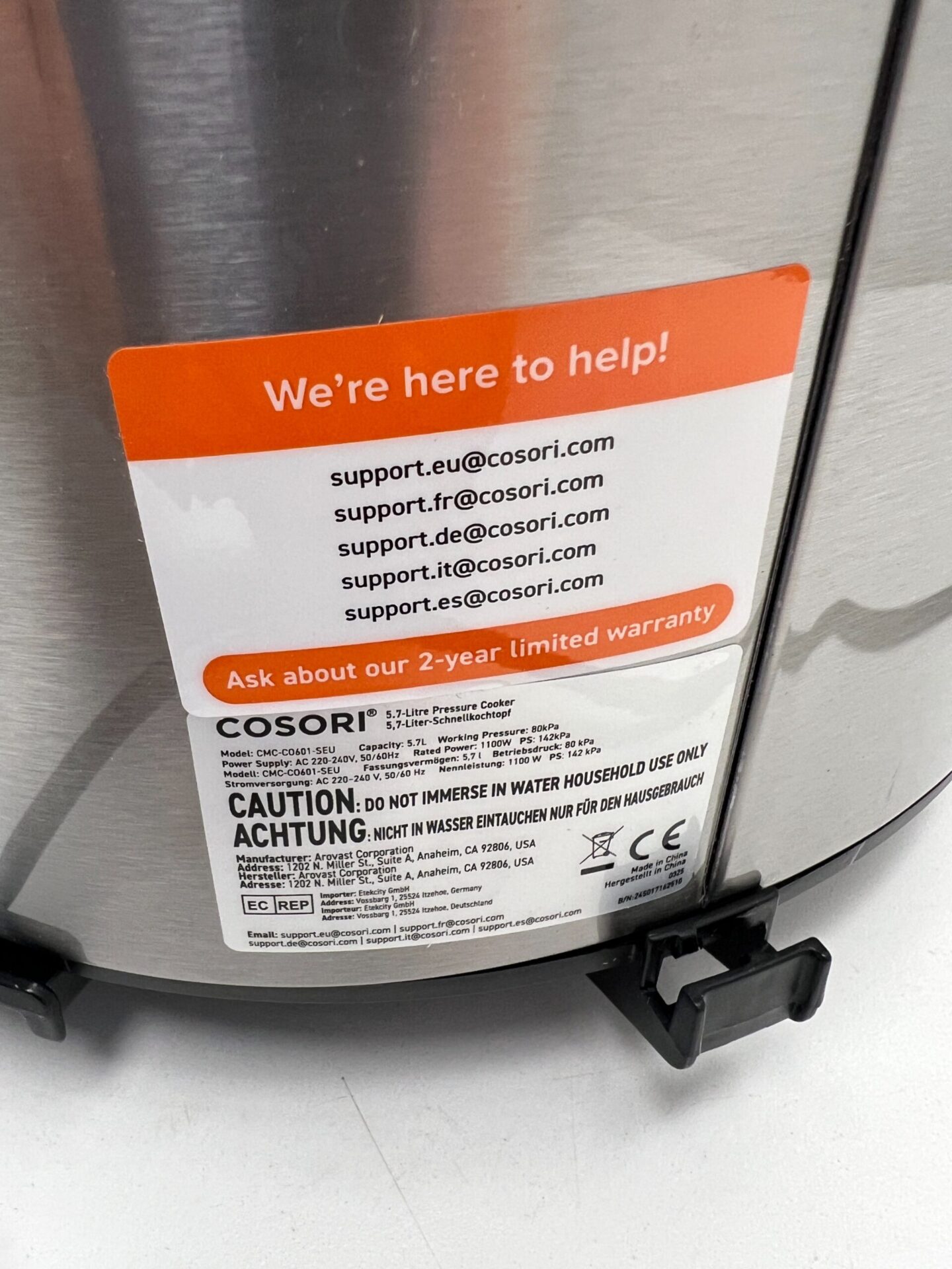 COSORI greitpuodis (5,7 l, 9-in-1) (naudota) — nuotrauka 7