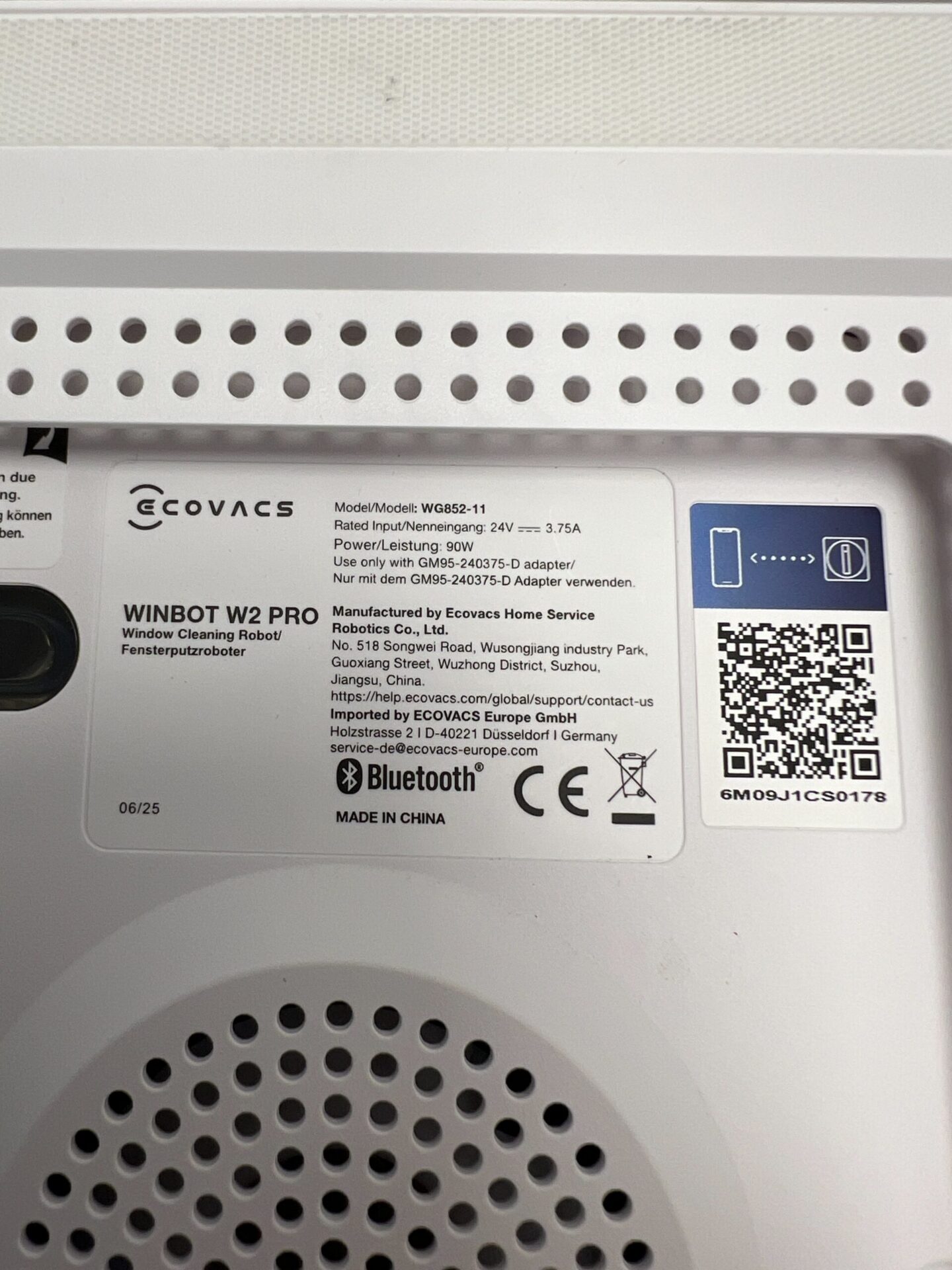 Ecovacs langų valymo robotas (WINBOT W2 Pro) (naudota) — nuotrauka 8