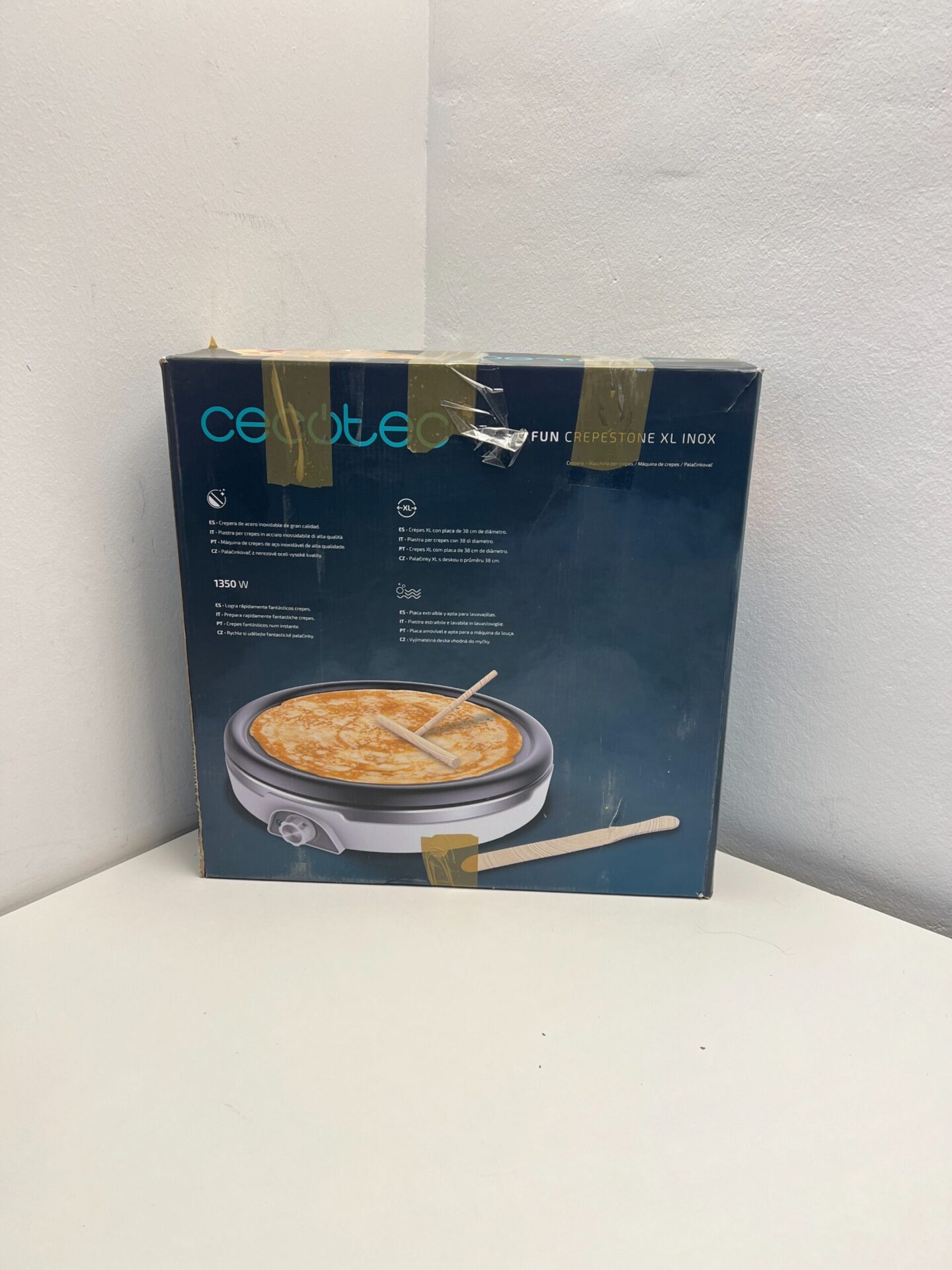 Cecotec blynų kepimo prietaisas (Crepemaker Fun Crepestone XL INOX) (naudota) — nuotrauka 9