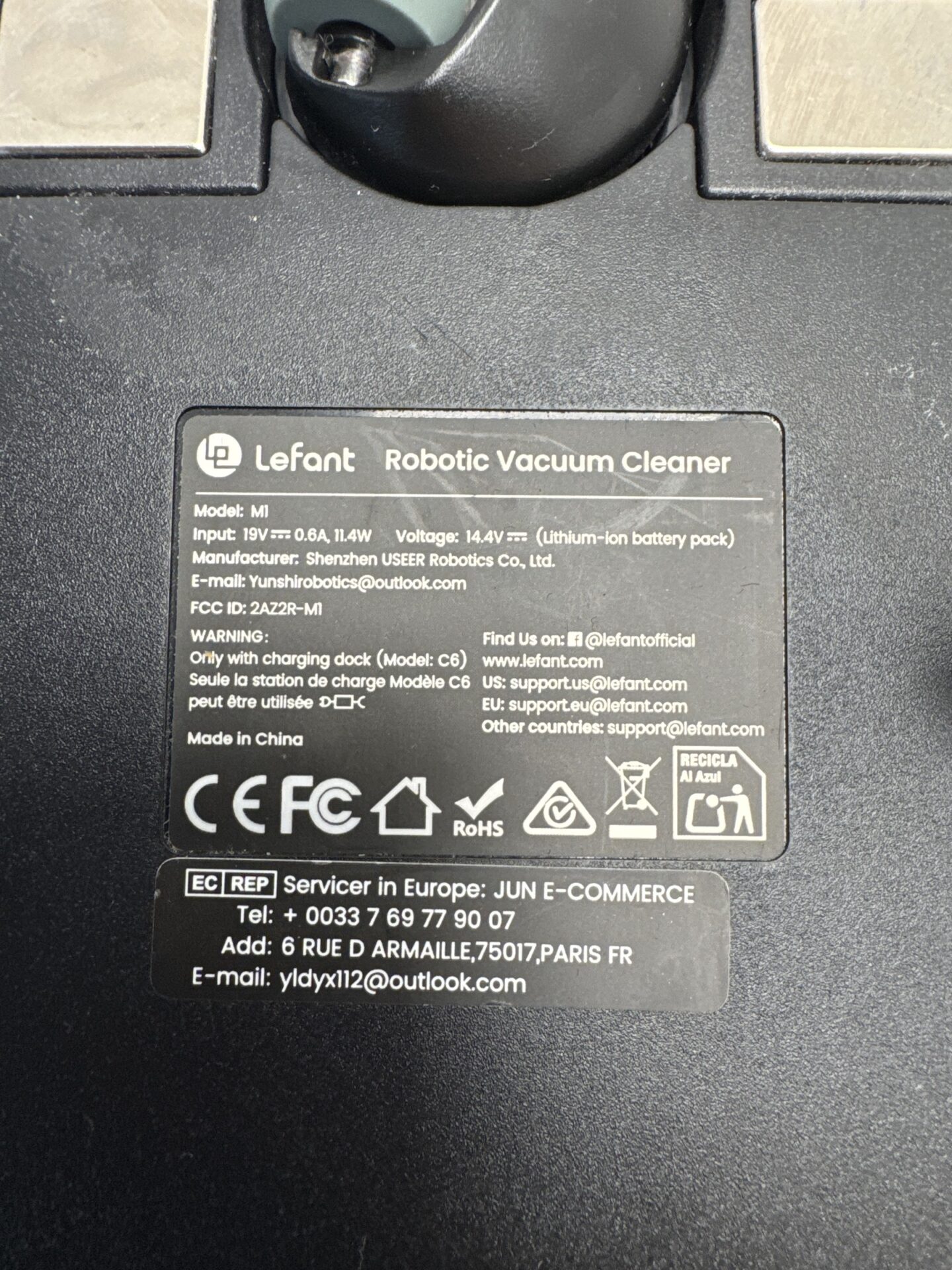 Robotas dulkių siurblys Lefant (M1) (naudota) — nuotrauka 7