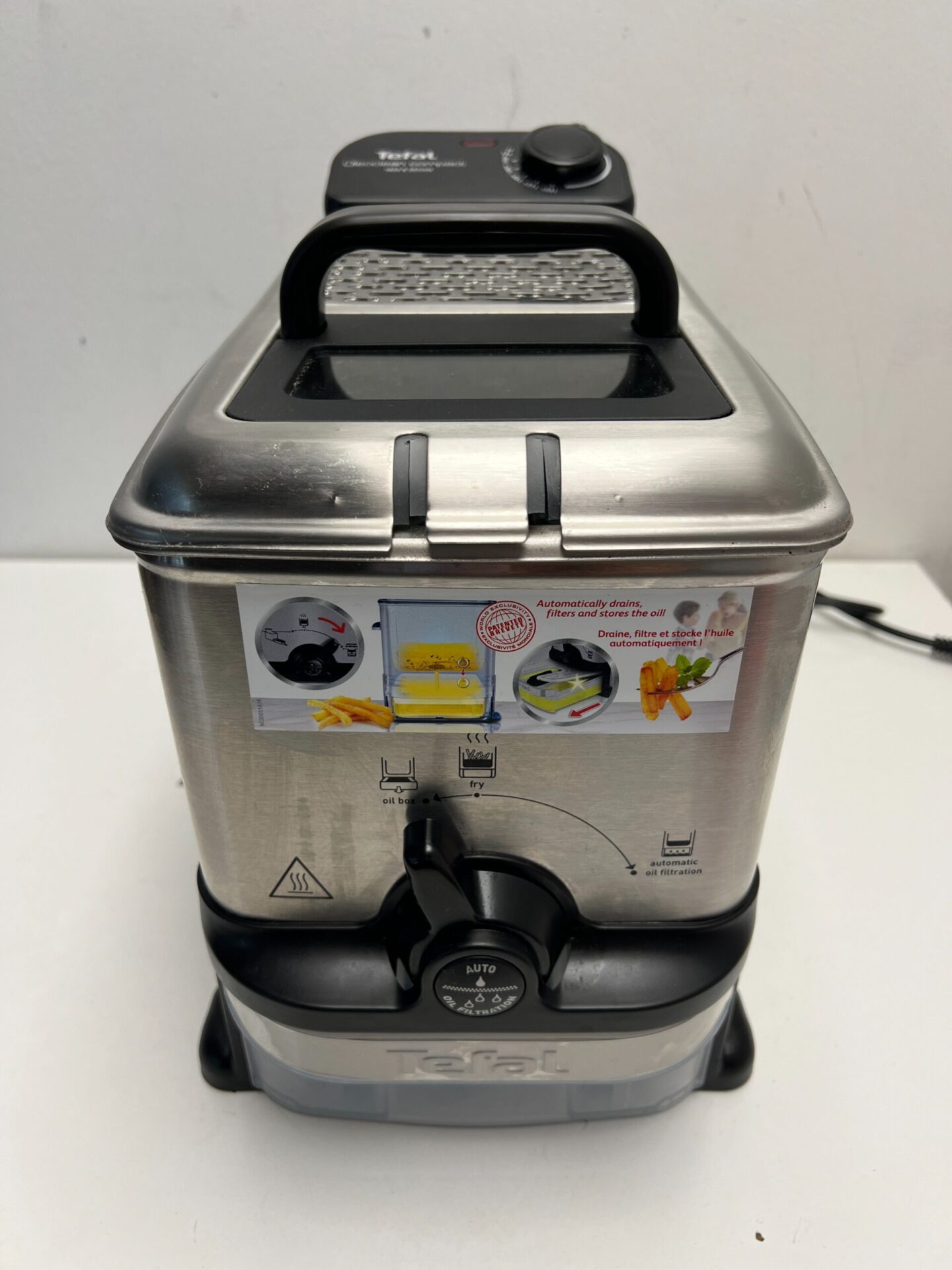 Tefal elektrinė aliejinė gruzdintuvė (Oleoclean Compact FR7016) (naudota) — nuotrauka 2