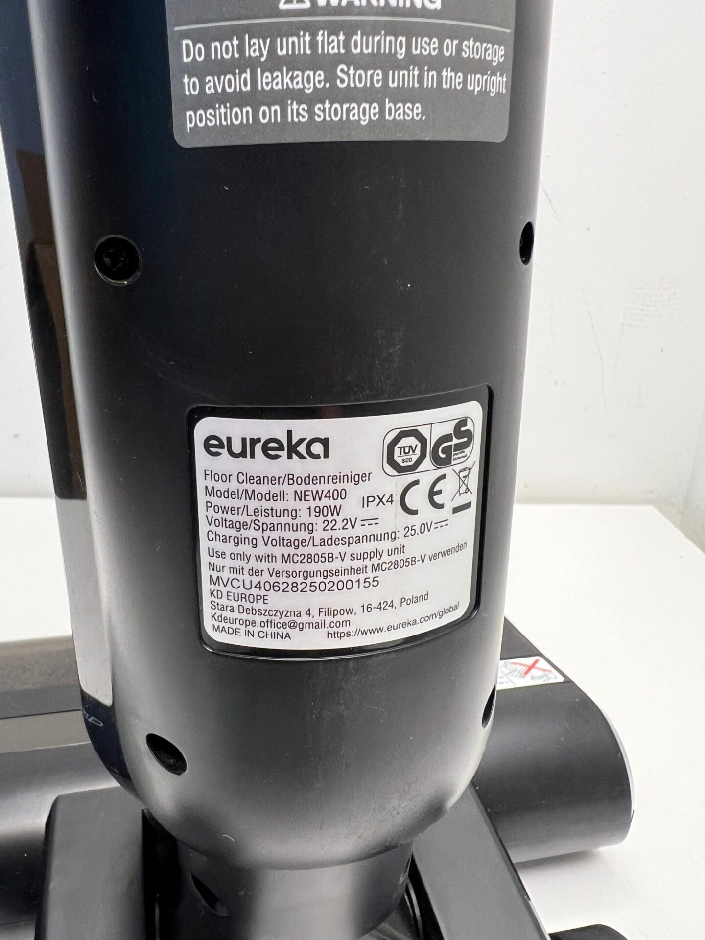 Dulkių siurblys ir grindų šluota „Eureka“ (NEW400) (naudota) — nuotrauka 11