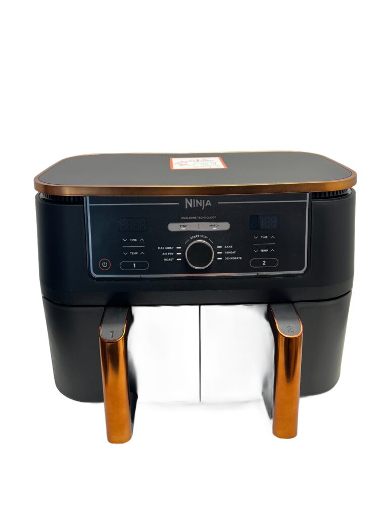 Ninja Foodi MAX dviejų zonų karšto oro gruzdintuvė 9,5 l, 2470 W, varinės/juodos spalvos (naudota)