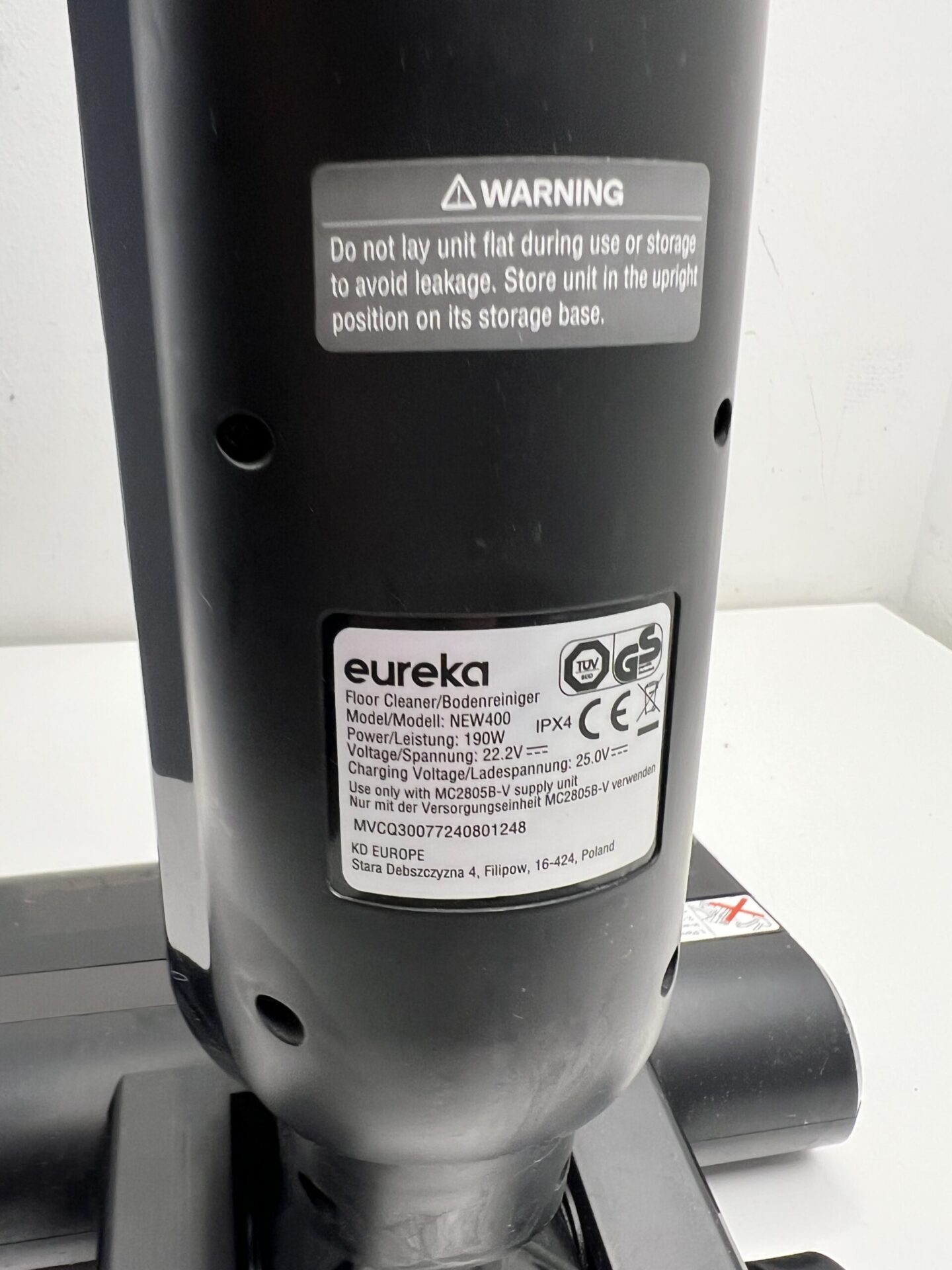 Eureka akumuliatorinis dulkių siurblys su plovimo funkcija (NEW400) (naudota) — nuotrauka 11
