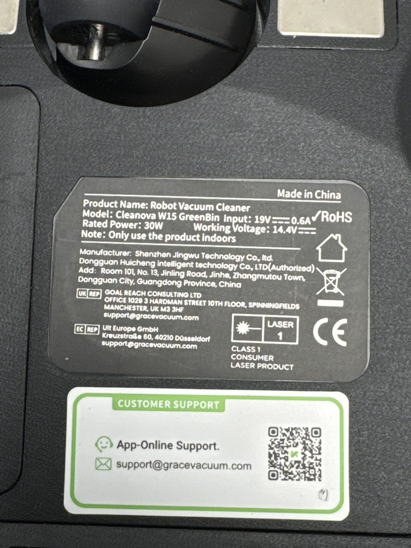 Robotas dulkių siurblys su grindų plovimo funkcija Vexilar (W15 GreenBin) (naudota) — nuotrauka 13