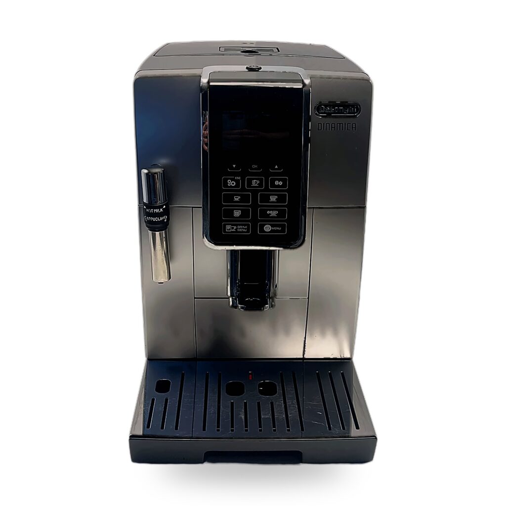 De’Longhi visiškai automatinis kavos aparatas (Dinamica ECAM350.35.SB) (naudota)