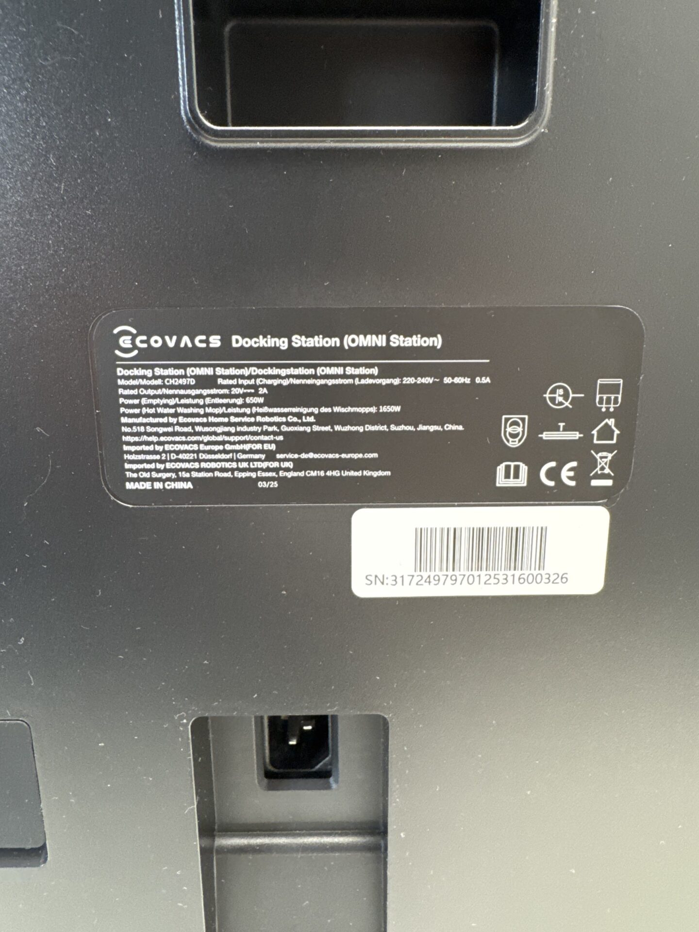 Robotas dulkių siurblys su grindų plovimo funkcija ECOVACS (X9 PRO OMNI) (naudota) — nuotrauka 9