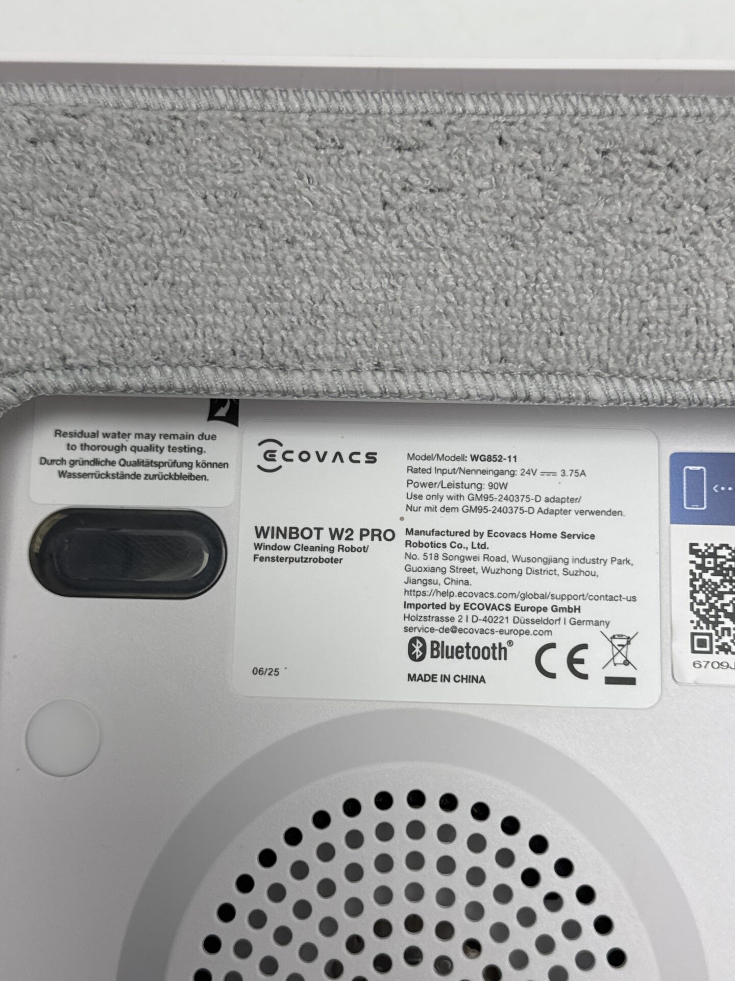 Langų valymo robotas ECOVACS (WINBOT W2 PRO) (naudota) — nuotrauka 6
