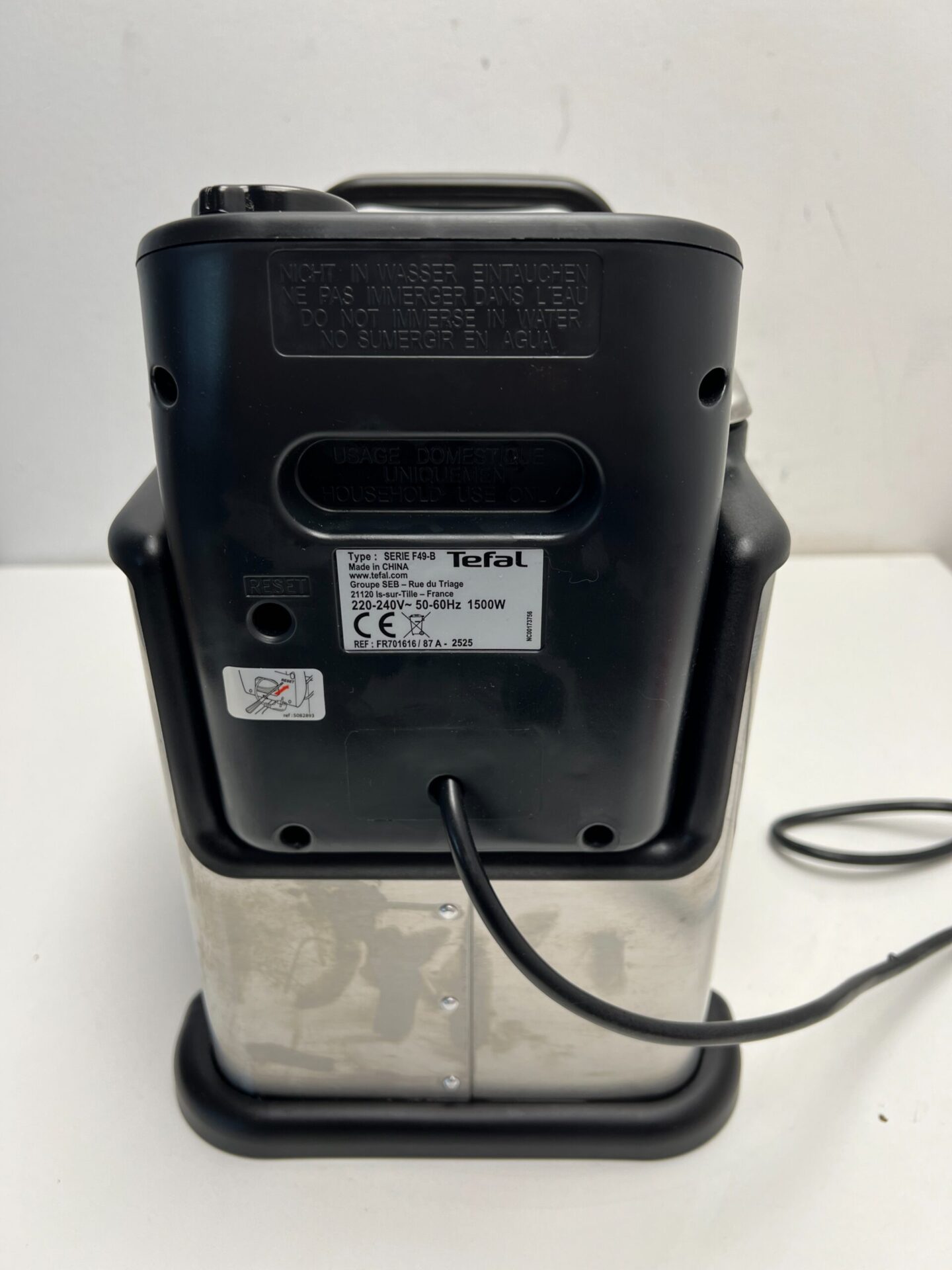 Tefal elektrinė aliejinė gruzdintuvė (Oleoclean Compact FR7016) (naudota) — nuotrauka 5