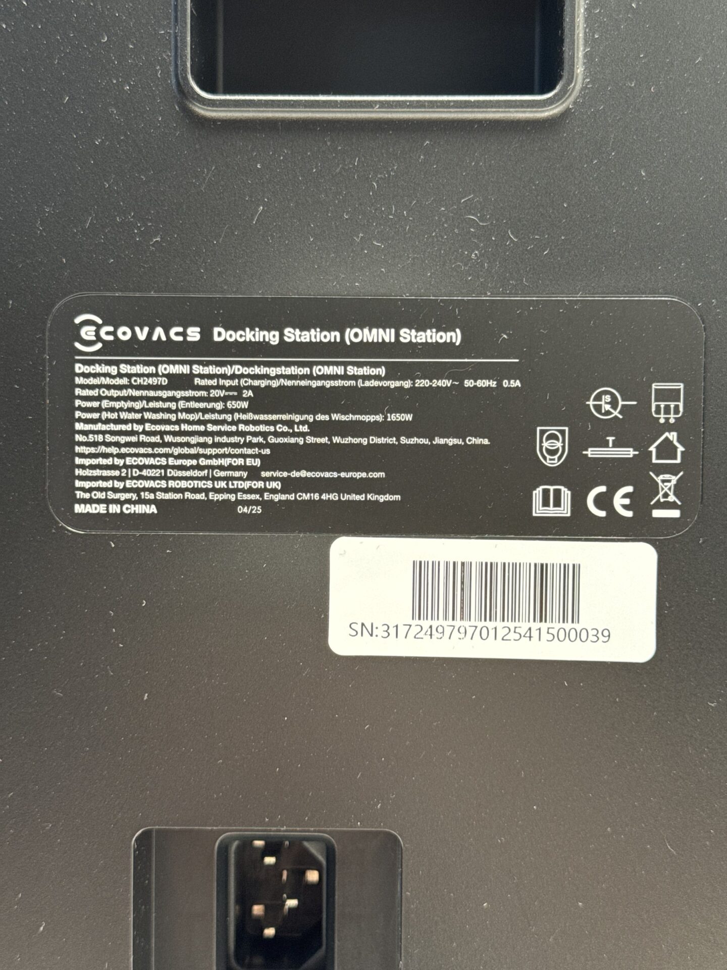 Robotas dulkių siurblys su grindų plovimo funkcija ECOVACS (X9 PRO OMNI) (naudota) — nuotrauka 8