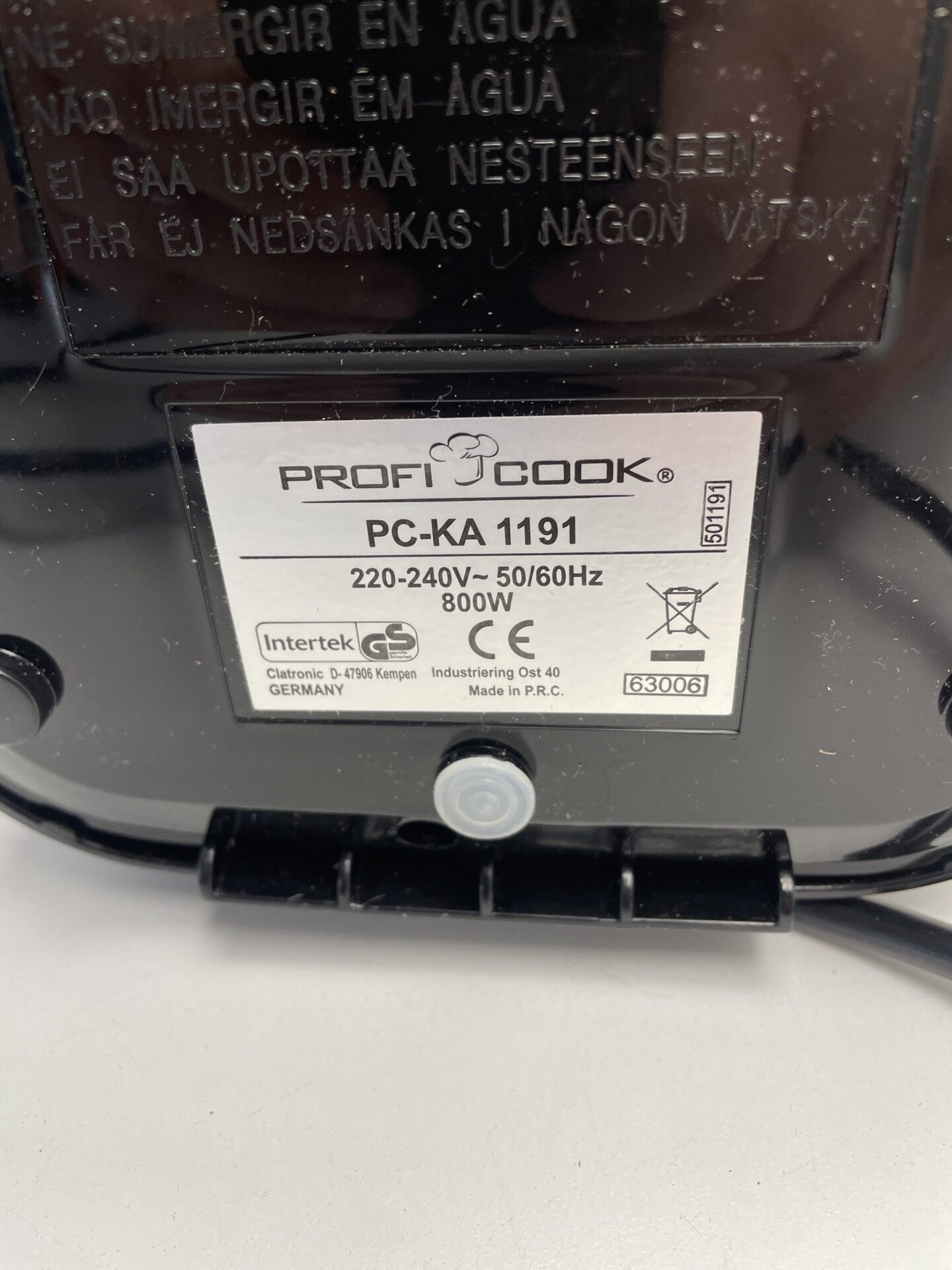 ProfiCook lašelinis kavos aparatas (PC-KA 1191) (naudota) — nuotrauka 11