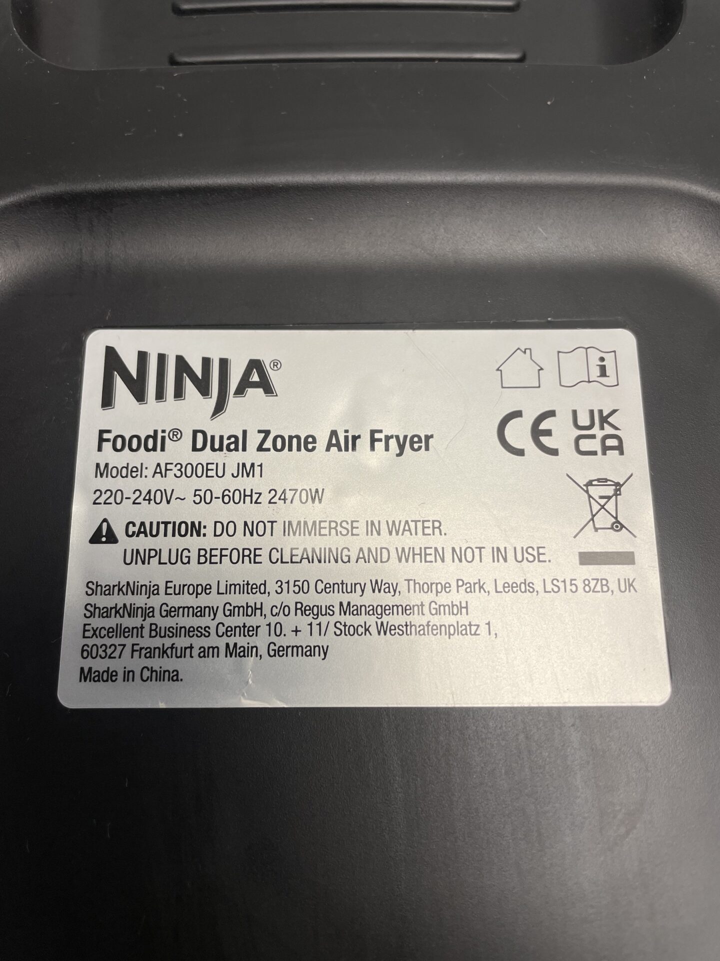 Karšto oro gruzdintuvė „Ninja“ (AF300EU) (naudota) — nuotrauka 11