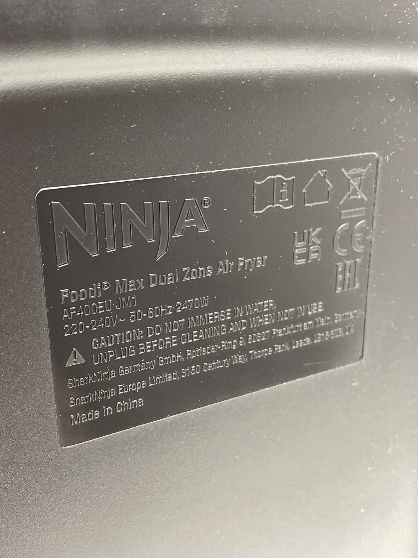 Karšto oro gruzdintuvė „Ninja“ (AF400EU) (naudota) — nuotrauka 13