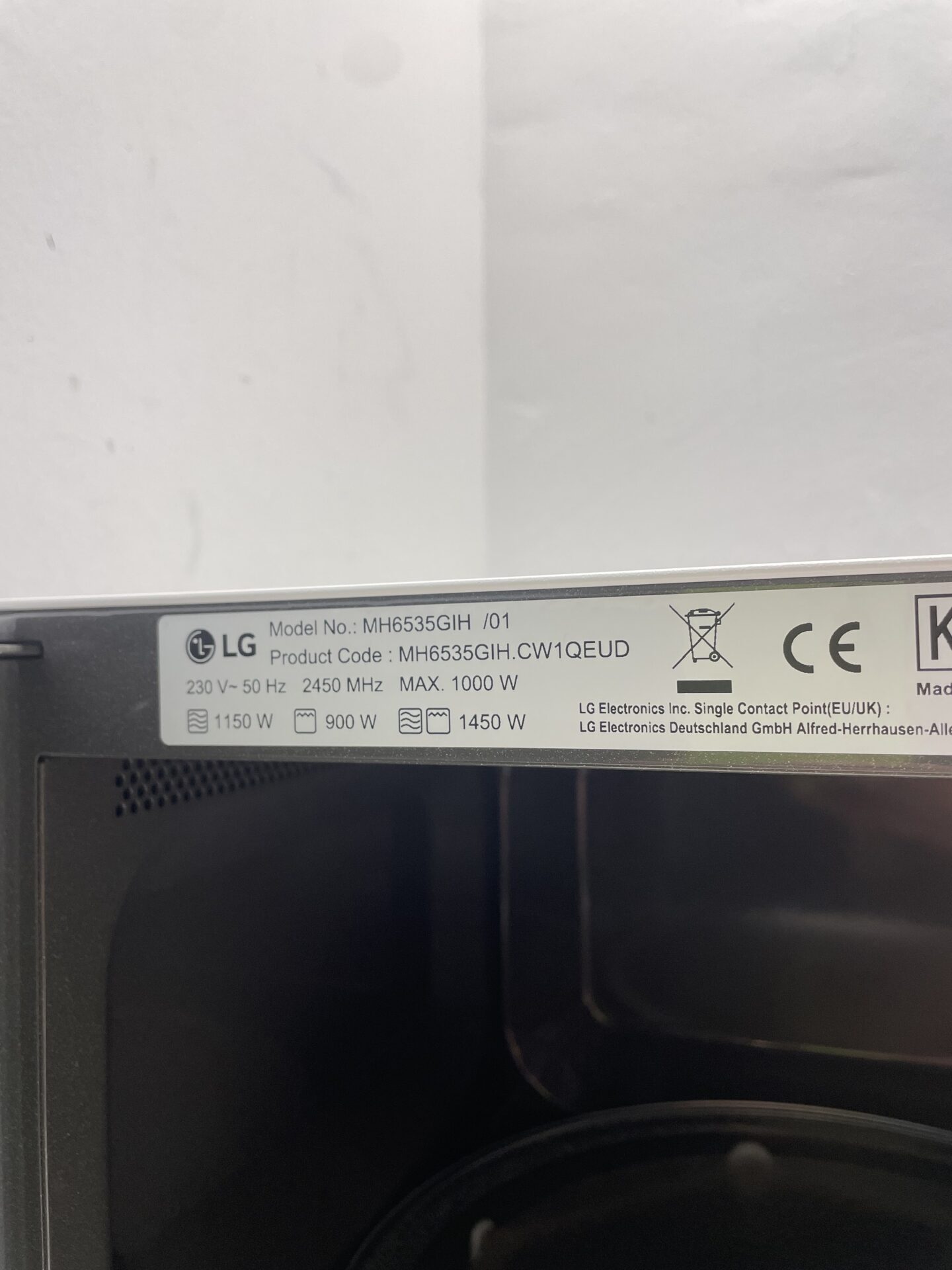 LG mikrobangų krosnelė su kepsnine (MH6535GIH) (naudota) — nuotrauka 11