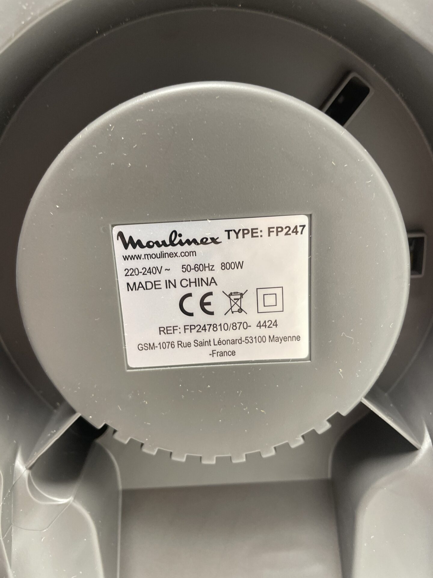 Maisto apdorojimo kombainas „Moulinex“ (FP247810) (naudota) — nuotrauka 10