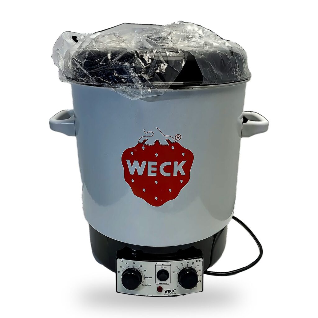 Weck WAT15 automatinis konservavimo puodas, emaliuotas (naudota)