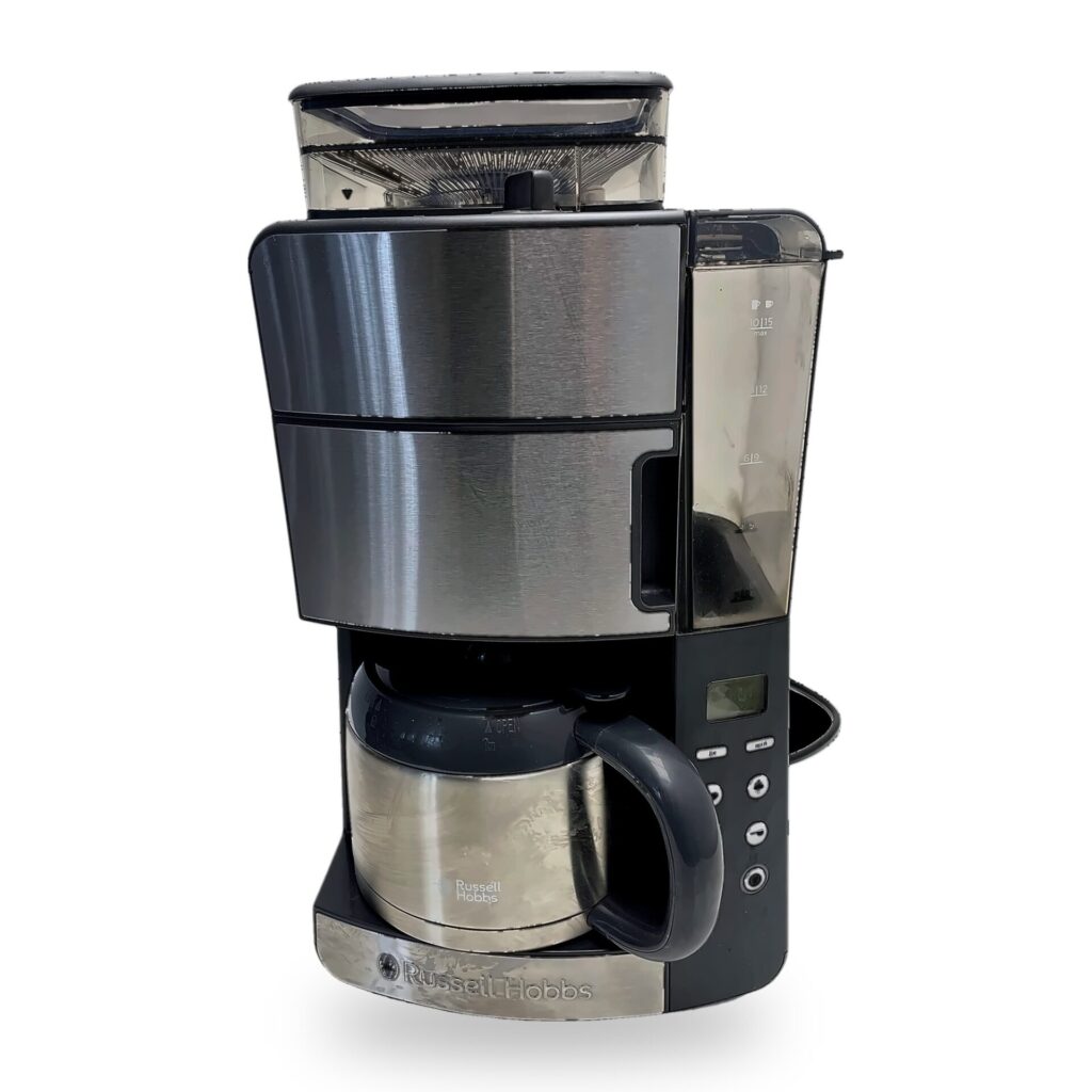 Filtruotos kavos aparatas su malūnėliu „Russell Hobbs“ (25620-56) (naudota)