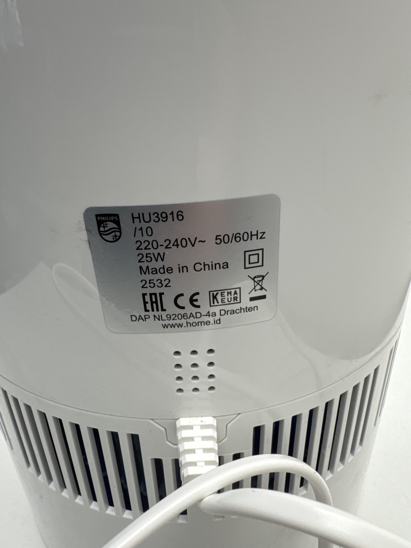 Philips 3000 serijos oro drėkintuvas (HU3916/10) (naudota) — nuotrauka 3